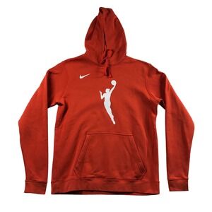 Nike WNBA Club Fleece PO Hoody Orange Basketball Graphic M31777 Size Medium